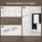 Anti-Fog Dimmable Bathroom LED Vanity Mirror, Rectangular Frontlit＆Backlit Wall Mount Mirror Color Adjustment Shatterproof Tempered Glass-2073855792
