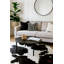 Tapis noir et blanc en cuir de vache de qualité supérieure -1079400815
