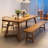 Nordic solid wood rectangular dining table-1825607272