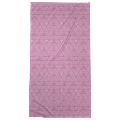 Classic Hand Drawn Triangles Beach Towel