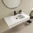 Upgraded 30X19 Inch Stone Resin Solid Surface Bathroom Vanity Sink With Faucet Hole