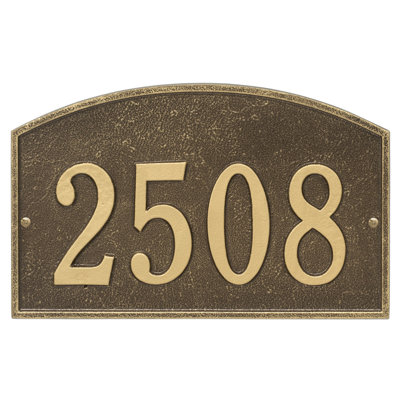 Legacy 1-Line Wall Address Plaque