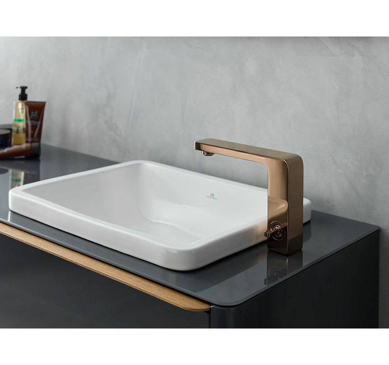 Lounge Single Control Lavatory Faucet, Copper