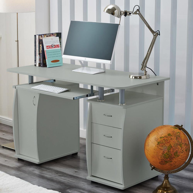 Asmahan Computer Desk, Grey
