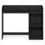 Classic Desktop Bookshelf Storage Hutch, Desk Organizer with 3 Shelves, White/White-217870155-223866444