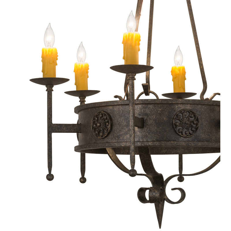 Lustree 6 lumières façon bougie/classique Alannah