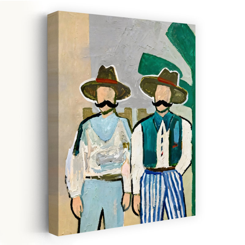 Art contemporain, paysage de palmier contemporain contemporain abstrait rustique, H 24 po x l 16 po