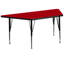 Table d'activité trapézoïdale et stratifiée avec pieds réglables en hauteur-99346445-112926636