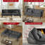 Canapé-lit convertible à 5 positions pour futon convertible pour petits espaces-1131557876