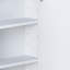 Armoire de rangement murale de salle de bain avec miroir, armoire à pharmacie avec tablette en bois réglable et portes, armoires de rangement montées avec 6 tablettes ouvertes-882272008