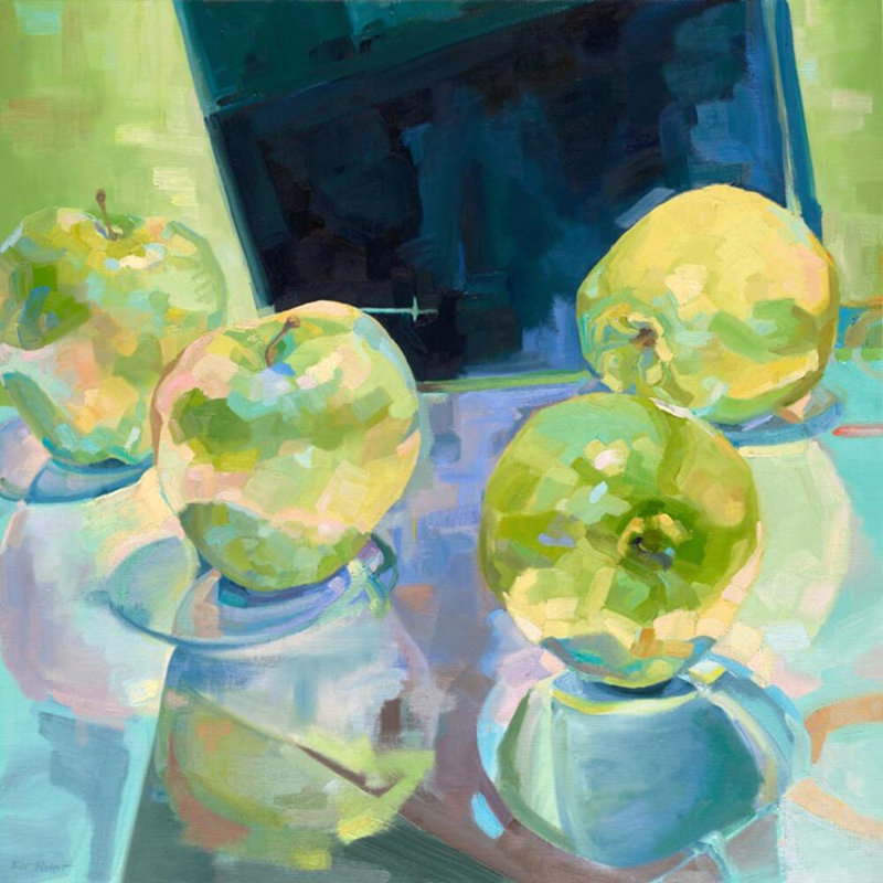 «Fall 2021 Samba Trio Apples» encadré sur toile par Kit Night, H 36 po x l 36 po