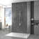 Lanikai 8-in Rain Showerhead Shower System with 3-Body Jets Multi-function Handshower and Pivoting Shower Arm