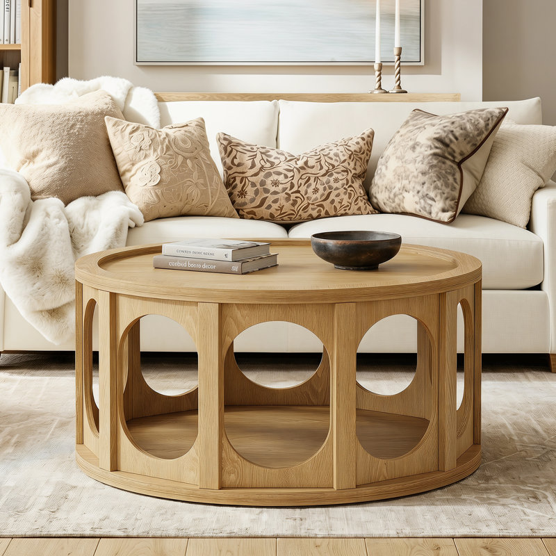 Table basse 31,5 "moderne avec rangement ouvert