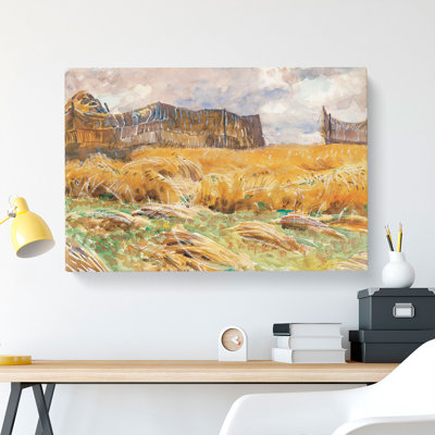 Field In France by John Singer Sargent - Wrapped Canvas