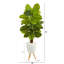 60'' Faux Philodendron Plant in Ceramic Planter
