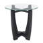 Table basse ronde en verre 23,5 pouces (table incluse seulement)