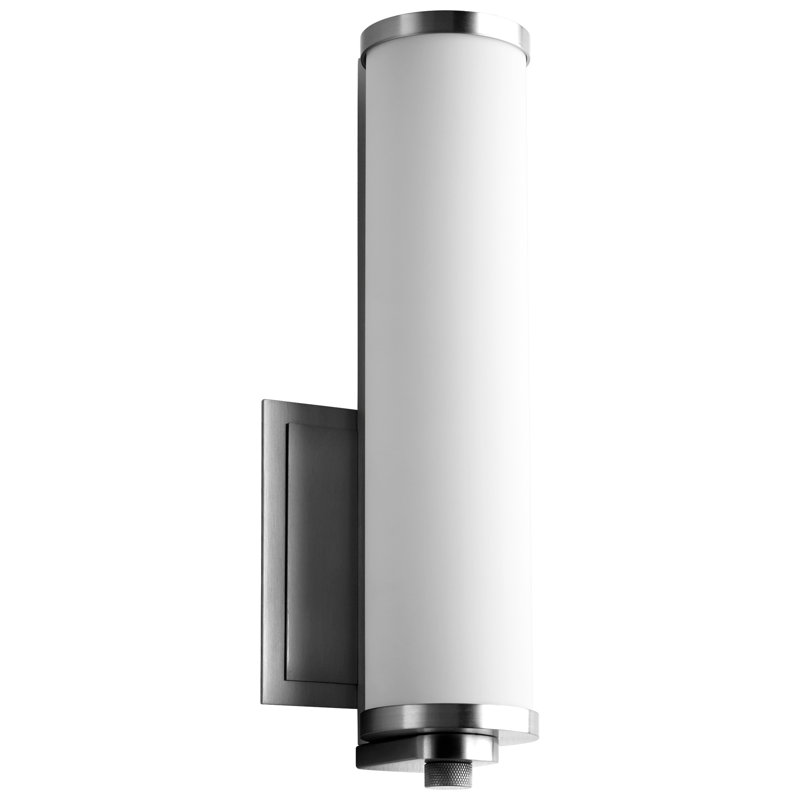 Garruto Steel LED Armed Sconce, Polished Nickel