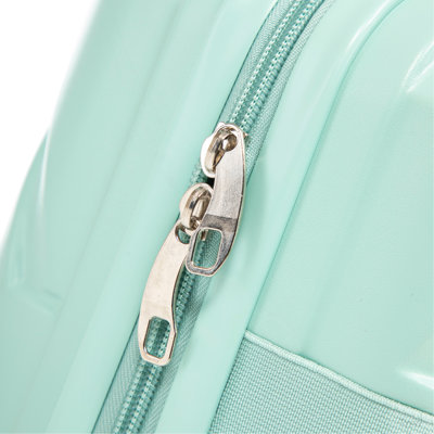 14"/20" 2 Pcs/Set In ABS Spinner Wheel Luggage, With Combination Lock,14" Cosmetic Case (Mint Green)
