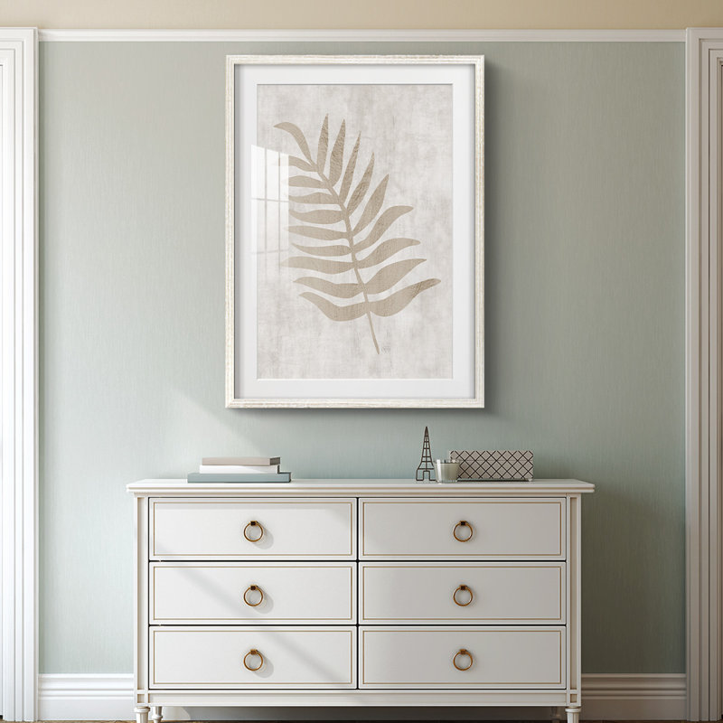 Santa Barbara - Toile tendue avec châssis, H 28,5 po x l 20,5 po, Blanc