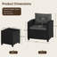Patio Bistro Set with Cushions and Pillows-913455406