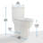 Beverly Two-Piece Dual Flush Elongated Toilet in White (Seat Included)
