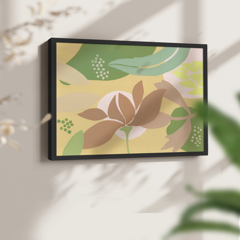 «Neutral Blooms I», reproduction encadrée, Noir, H 16 po x l 20 po