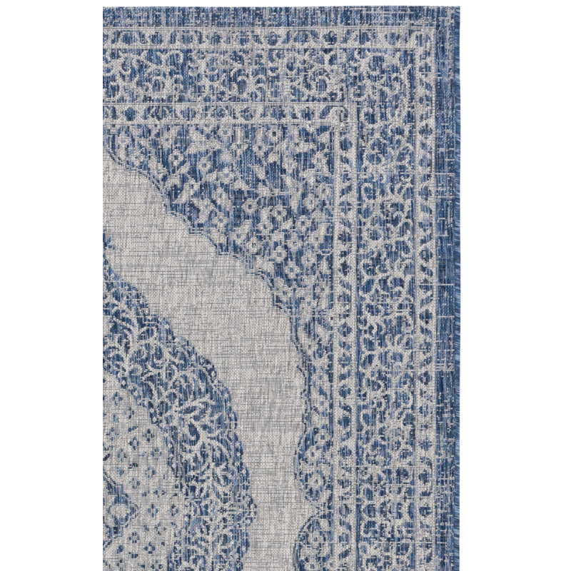 Amedee Performance Oriental Indoor/Outdoor Area Rug, Rectangle 5'3" x 7'7"