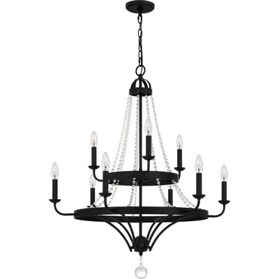Lustre noir mat 9 lumières Adelaide