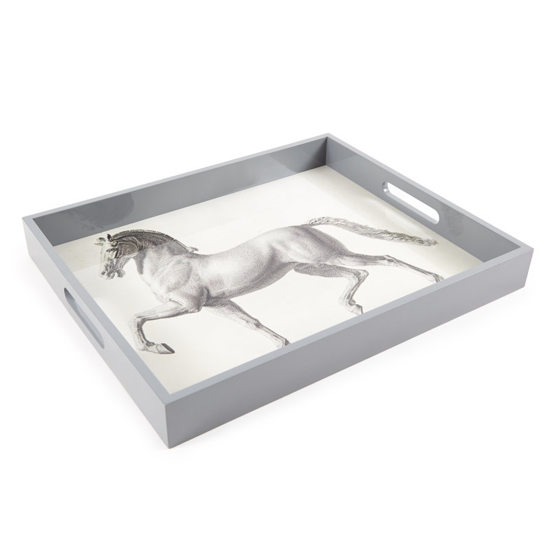 FORUM RECTANGULAR TRAY DOVE 17" D X 2" H