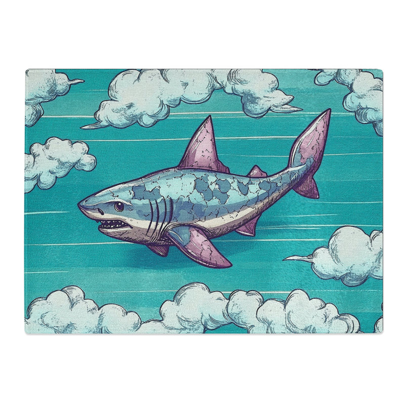 Shark  Glass Chopping Board