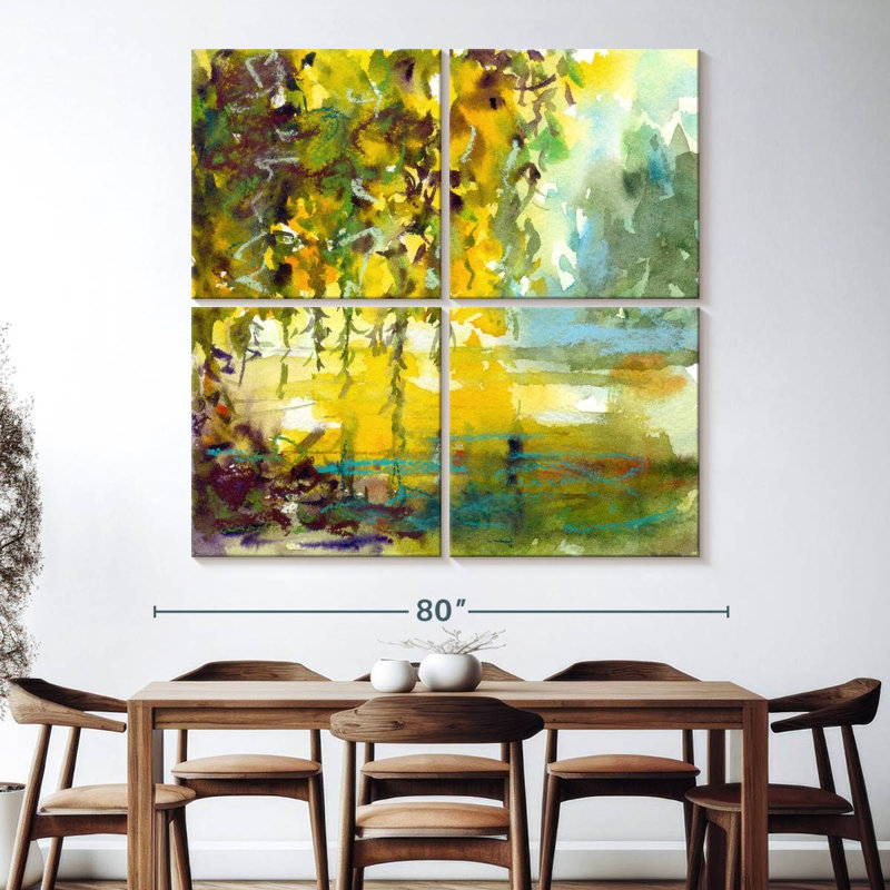 Harnek Abstract Willow Tree, 74" H x 74" W