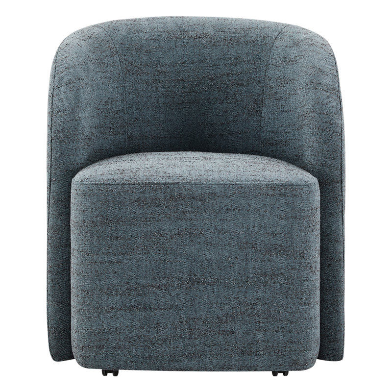 Chaise Frankie Caster, Bleu acier