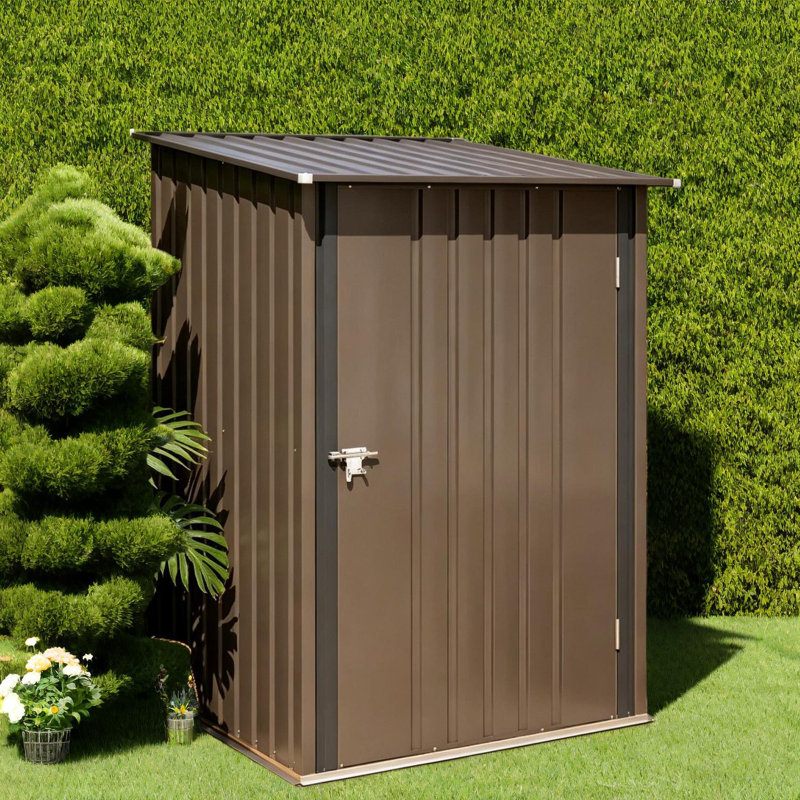 Lockable Storage Sheds, Galvanized Steel Compact Lean To For Home Yard