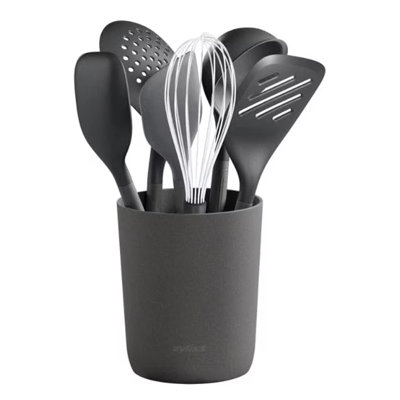 Zyliss 7-Piece Silicone Kitchen Utensil Set - Grey