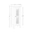 Armoire de rangement et rangement pour salle de bain et rangement pour la salle de bain étroite et étroite avec tablettes réglables RiverRidge Prescott - blanc