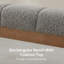 Boucle Upholstered Bench-122712867