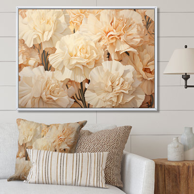 " Minimalism Carnations Flower "