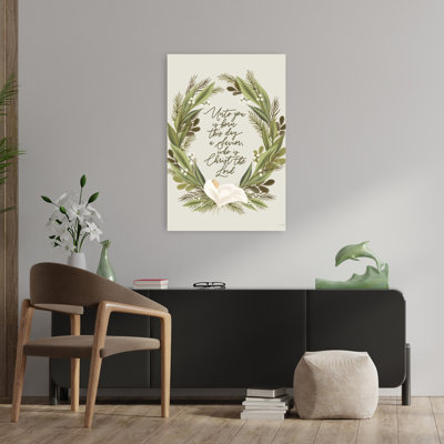 Born This Day 1 Piece Wrapped Canvas Wall Art