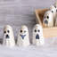  Dolomite 7.75 in. White Halloween Pearlescent Ghost Figurine In Display Set of 12