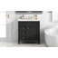 Meuble-lavabo de 30 po avec lavabo supérieur, meuble-lavabo moderne avec 2 tiroirs et tiroir escamotable, meuble-lavabo simple-1108128370