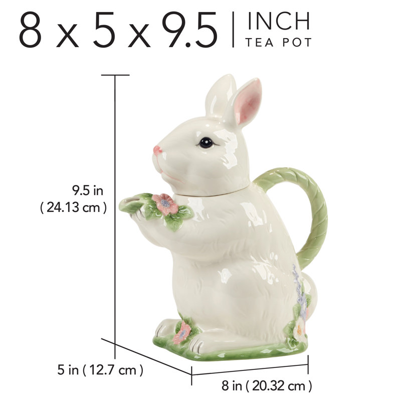 Théière lapin 3D de Pâques
