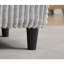 Chaise longue surdimensionnée en velours côtelé gris l 109 po - 4 coussins, 4 vitesses réglables, 2 places-1609088287