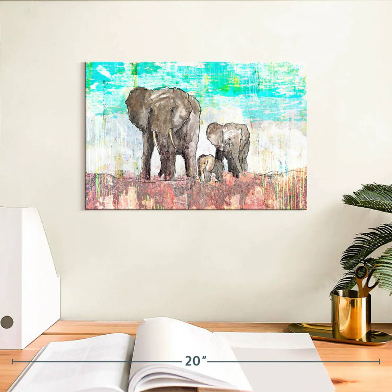 Elephant Family Journey, H 8 po x l 12 po