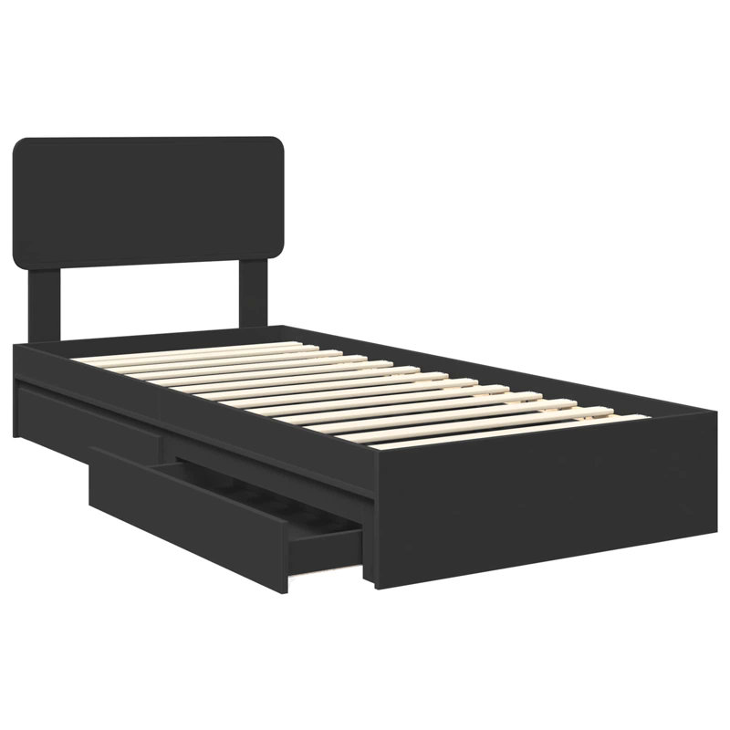 Bed, Small Single (2'6), Black