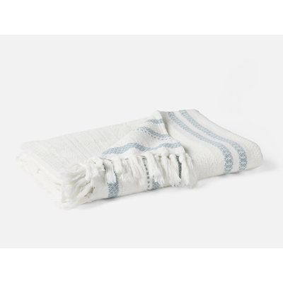 Bonita Organic Throw 50"X70" Undyed W/Praline
