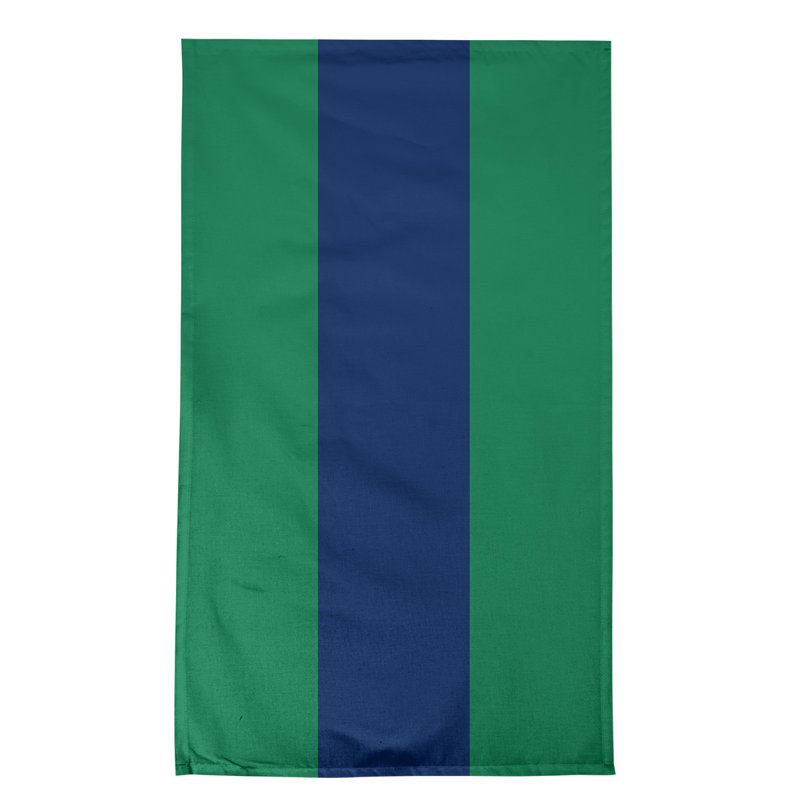 Anaheim Stripe Tea Towel Kitchen Towel, Cotton Twill, Green/Blue/Green