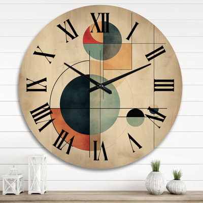 Horloge murale en bois massif Margret