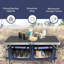 Table de camping pliante avec compartiment de rangement