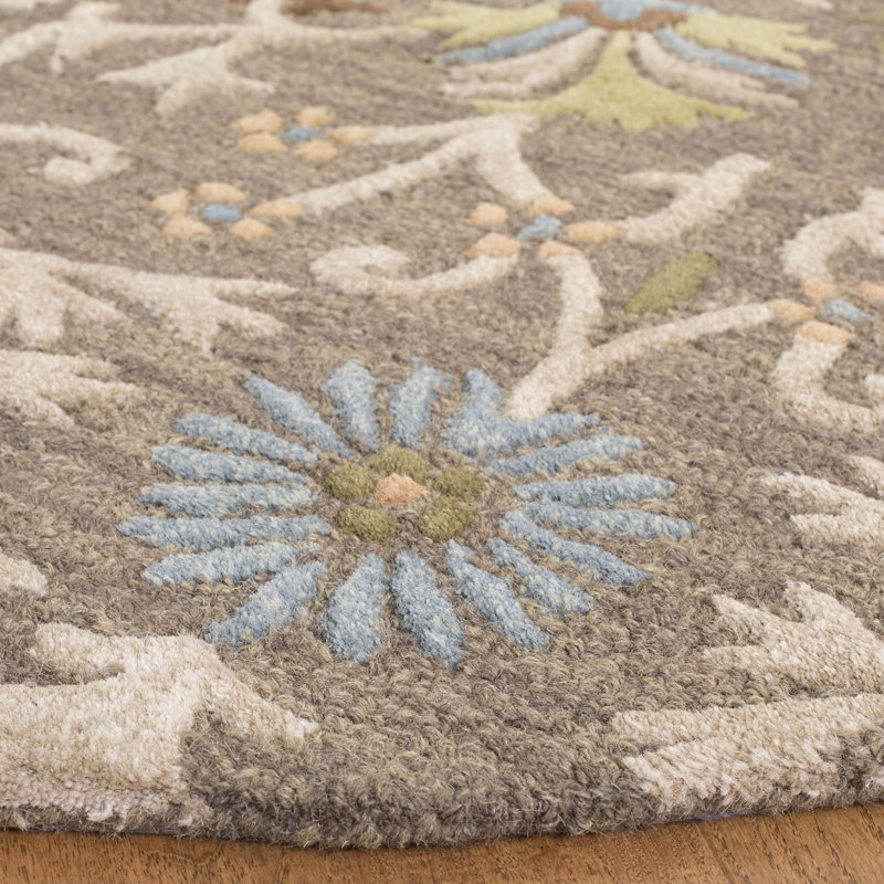 Tapis en laine touffeté à la main Cannen, Rond 8 pi