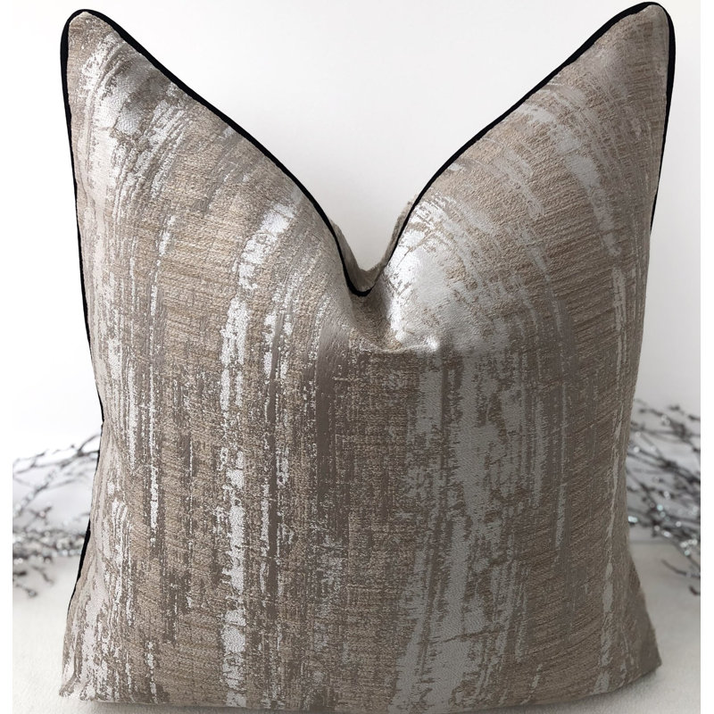 Abstract Brown Square Cushion Cover